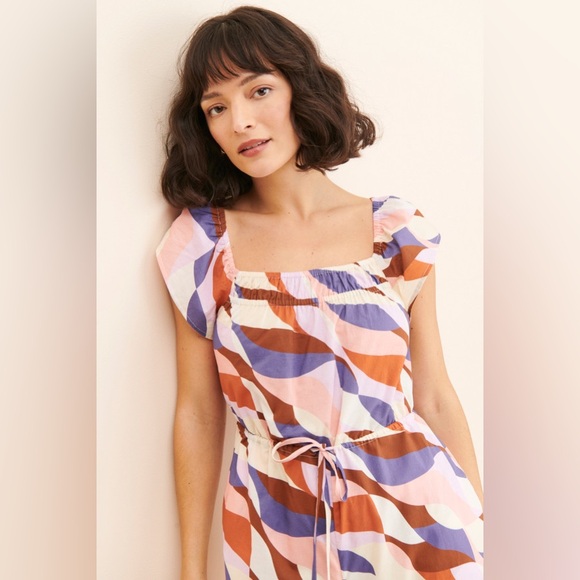 DU PARADIS Abstract Wide Leg Jumpsuit NWT - Picture 3 of 4